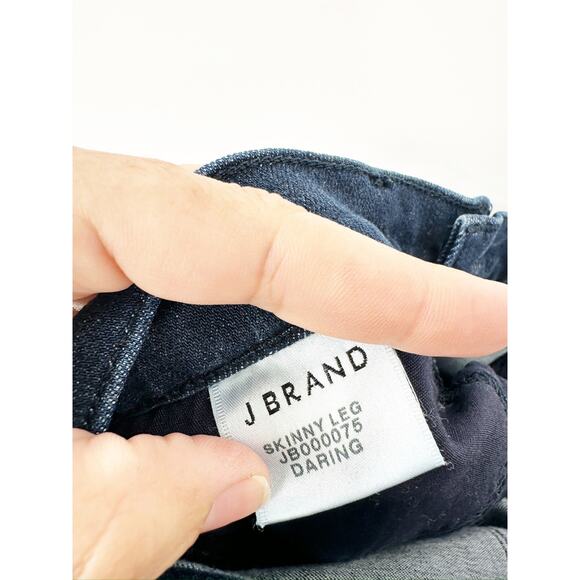J Brand Daring Dark Wash Mid Rise Blue Denim Skinny Leg Jeans 28 - Picture 4 of 6